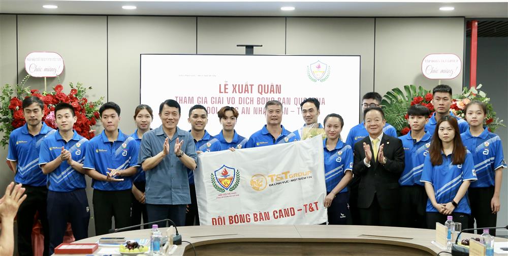 T&T Group hợp tác với Hiệp hội Thể thao CAND phát triển bóng bàn thành tích cao 